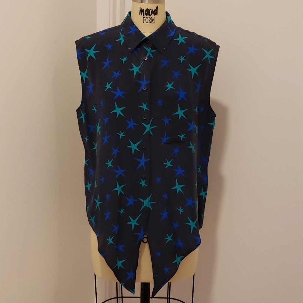EQUIPMENT 100% SILK SLEEVELESS BLOUSE
